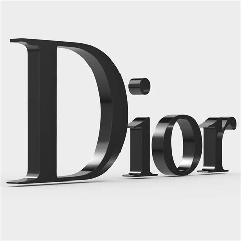 dior logo 3d